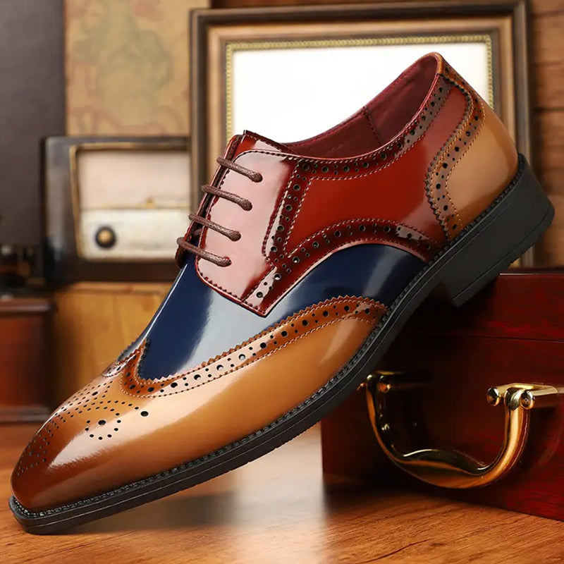 🔥Solange der Vorrat reicht 40 % Rabatt!🎉Klassische Herren Budapester Schuhe mit Flügelkappen