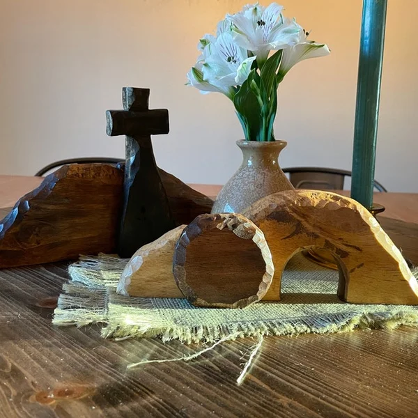 Letzter Tag 49 % Rabatt⚡Die Osterszene und das Kreuz des leeren Grabes