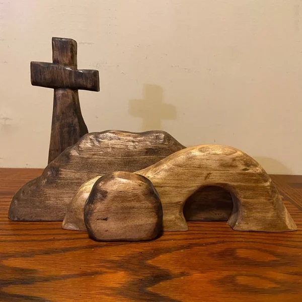 Letzter Tag 49 % Rabatt⚡Die Osterszene und das Kreuz des leeren Grabes