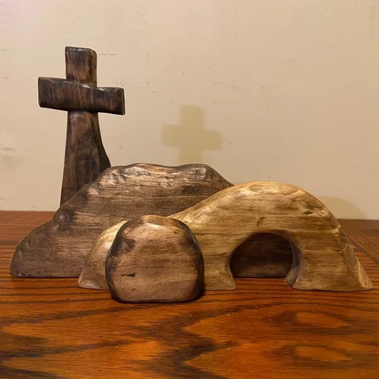 Letzter Tag 49 % Rabatt⚡Die Osterszene und das Kreuz des leeren Grabes