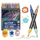 🎨 50% RABATT! ✨ 24-Farben Dual-Tip Glitzer-Marker Set – Glitter & Fine Tip, Lebendige Farben & Perfekt Für Kunst, Basteln & Handlettering 🖌️