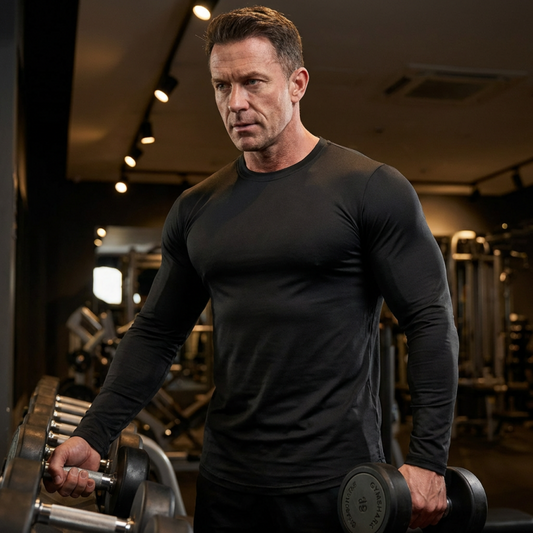 🔥Solange der Vorrat reicht 40 % Rabatt!🎉Langärmlige, schnelltrocknende Sportshirts für Herren