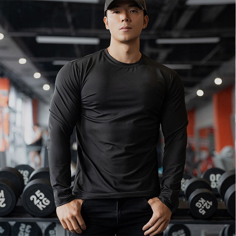 🔥Solange der Vorrat reicht 40 % Rabatt!🎉Langärmlige, schnelltrocknende Sportshirts für Herren