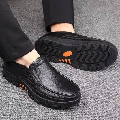 Men's Lightweight Non-Slip Breathable Retro Business Shoes