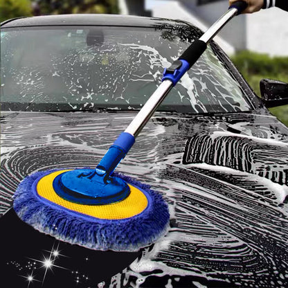 🔥SALE 50% GÜNSTIGER🔥 Robuster Autowaschmopp mit Teleskopstiel aus Aluminium