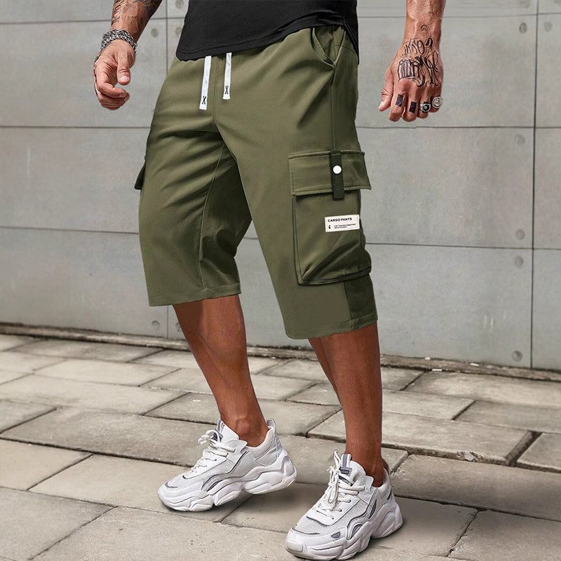 🔥Solange der Vorrat reicht 40 % Rabatt!🎉Lässige 3/4-Cargo-Hose für Herren mit Kordelzug