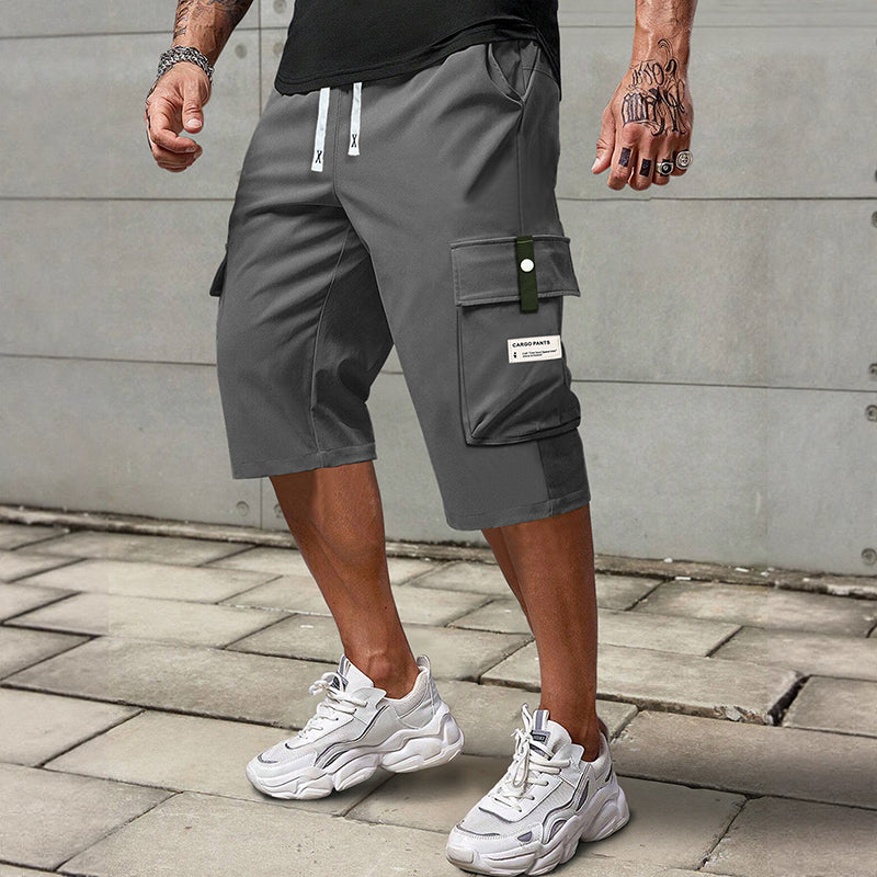 🔥Solange der Vorrat reicht 40 % Rabatt!🎉Lässige 3/4-Cargo-Hose für Herren mit Kordelzug