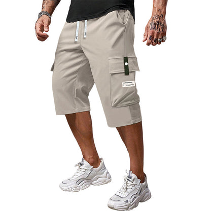🔥Solange der Vorrat reicht 40 % Rabatt!🎉Lässige 3/4-Cargo-Hose für Herren mit Kordelzug
