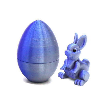 🔥Solange der Vorrat reicht 40 % Rabatt!🎉3D Printed Easter Surprise Egg with Articulated Bunny