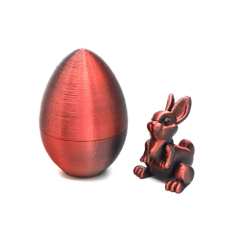🔥Solange der Vorrat reicht 40 % Rabatt!🎉3D Printed Easter Surprise Egg with Articulated Bunny