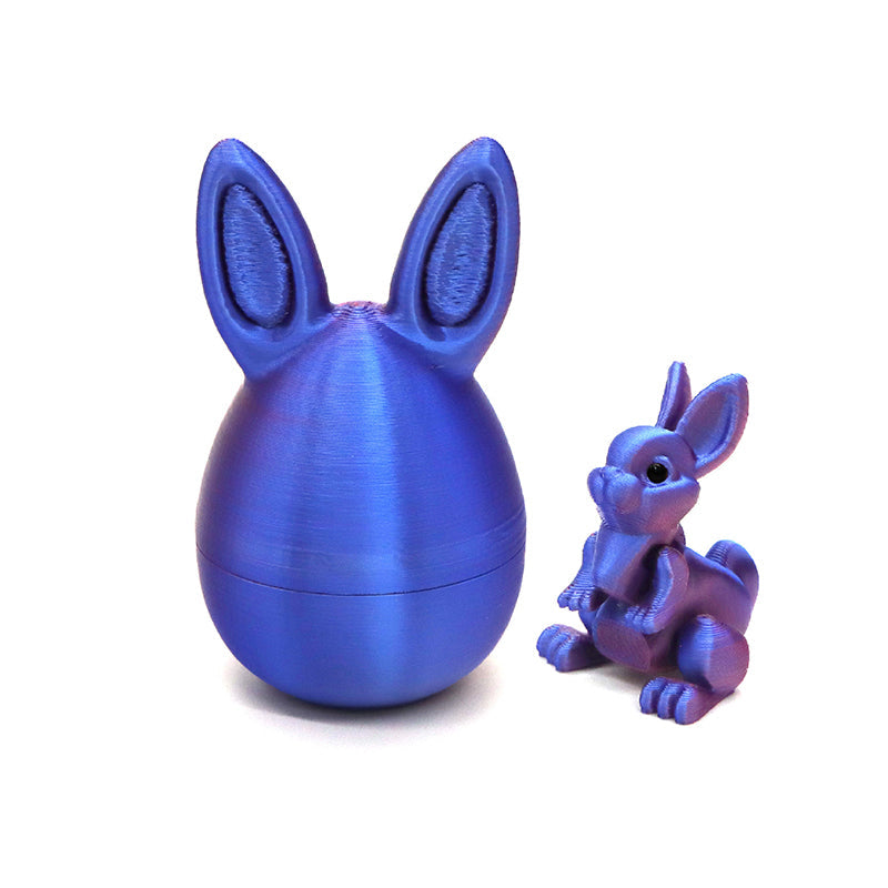 🔥Solange der Vorrat reicht 40 % Rabatt!🎉3D Printed Easter Surprise Egg with Articulated Bunny