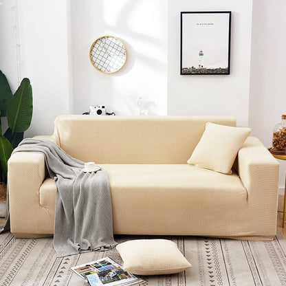 🛋️ Stretch-Sofa-Bezug mit Jacquard-Muster – Rundum-Passform für Couch & Sessel – Elastischer Möbel-Schoner in Übergröße – Waschbarer Polsterbezug