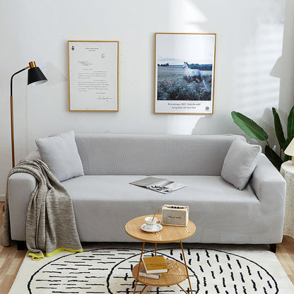 🛋️ Stretch-Sofa-Bezug mit Jacquard-Muster – Rundum-Passform für Couch & Sessel – Elastischer Möbel-Schoner in Übergröße – Waschbarer Polsterbezug