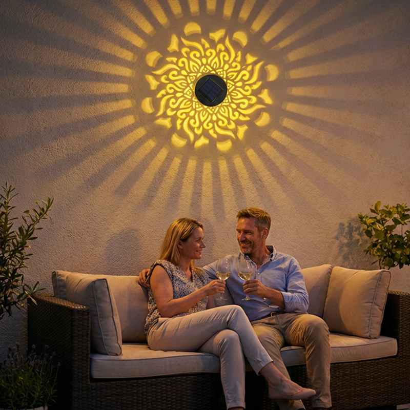 ☀️NEUHEITEN 2026 – 60 % RABATT☀️ Solarbetriebener Mandala-Projektor