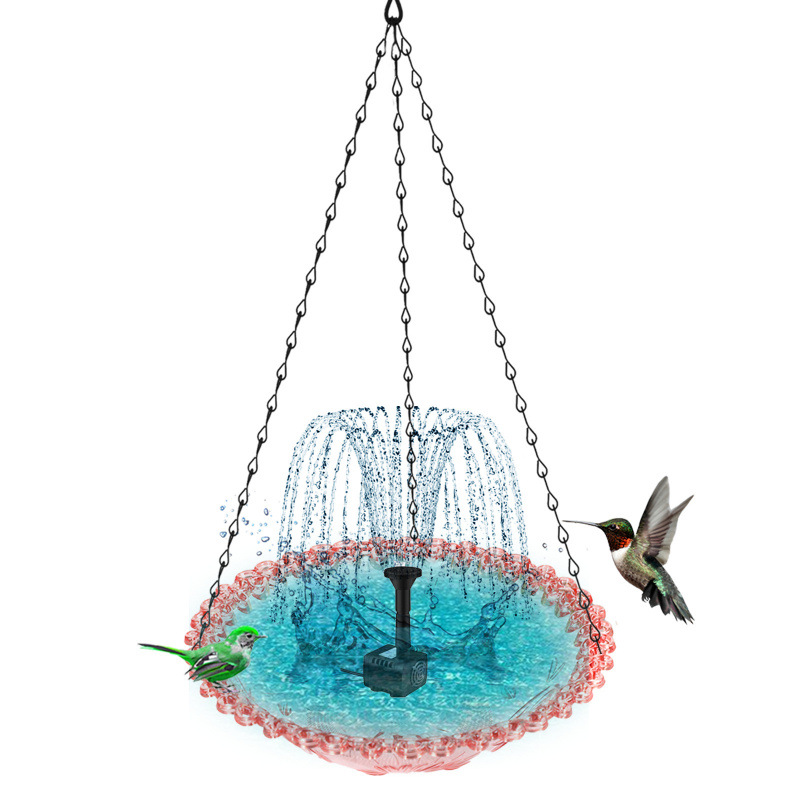 ✨Hängender Springbrunnen für den Außenbereich mit Vogelbad und Futterstelle⛲🐦