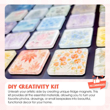 📢📢50 % RABATT !!!⏰Klares Acryl-DIY-Kühlschrankmagnet-Set