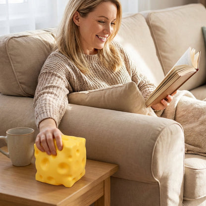 🔥 50% RABATT! 🧀 XXL Käse Squishy – Langsam Rückfedernder Anti-Stress Knautschball | Superweich, Formbar & Unwiderstehlich Zum Kneten