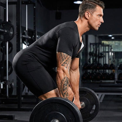 🧖‍♂️ 50% RABATT! 🔥 Ganzkörper-Sauna-Overall für Herren – Steigert Kalorienverbrauch, Muskelkompression & Wärmespeicherndes Polymergewebe 💪