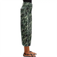 🔥Solange der Vorrat reicht 40 % Rabatt!🎉Damen 3/4 Hose mit Camouflage-Print – Elastisch, Gerade Passform