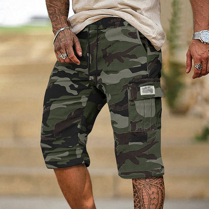 🔥Solange der Vorrat reicht 40 % Rabatt!🎉Herren-Camo-Cargoshorts mit mehreren Taschen