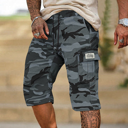 🔥Solange der Vorrat reicht 40 % Rabatt!🎉Herren-Camo-Cargoshorts mit mehreren Taschen