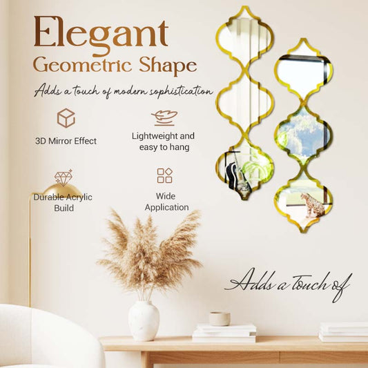 🔥Solange der Vorrat reicht 40 % Rabatt!🎉12 Stück 3D-Acrylspiegelrauten als Wandaufkleber