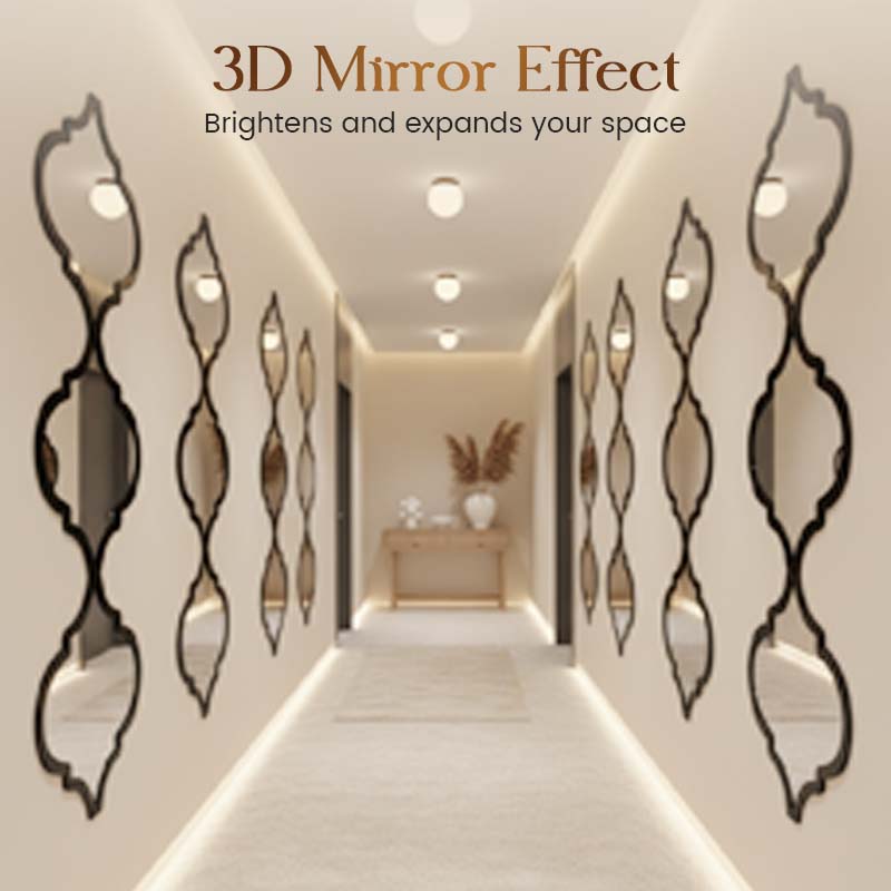 🔥Solange der Vorrat reicht 40 % Rabatt!🎉12 Stück 3D-Acrylspiegelrauten als Wandaufkleber