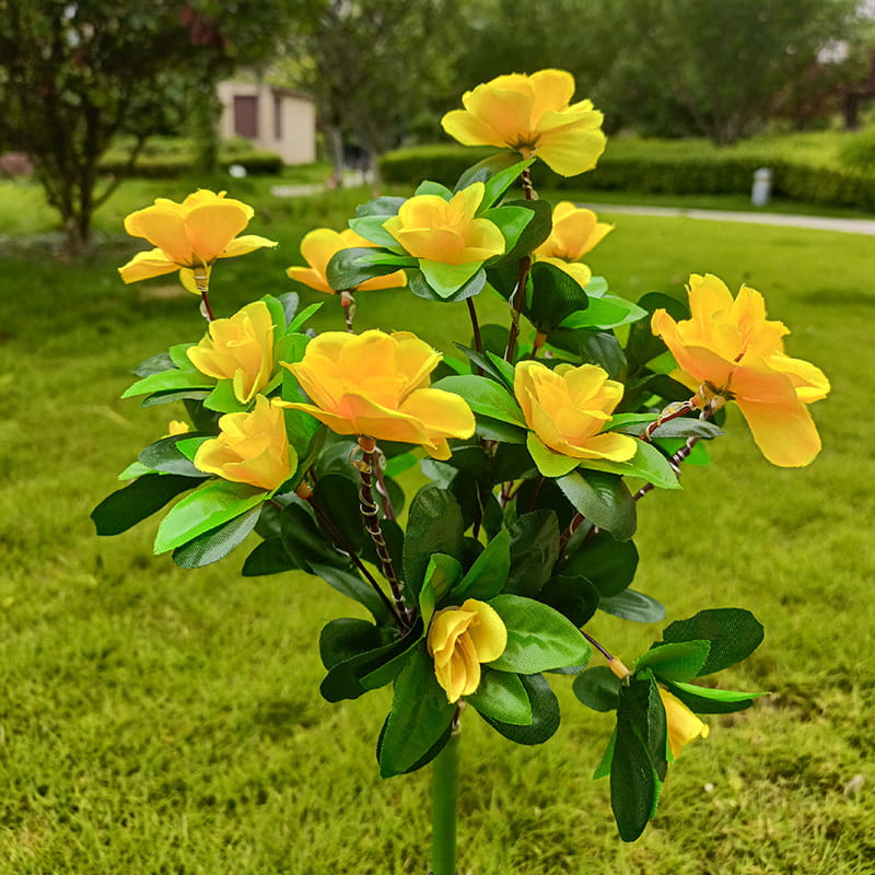 Solar-LED Blüten-Bodeneinstecker – Rhododendron Blumenleuchte für Garten & Terrasse🌺💡