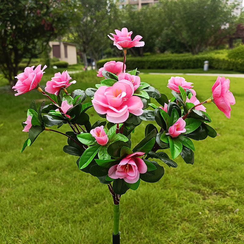 Solar-LED Blüten-Bodeneinstecker – Rhododendron Blumenleuchte für Garten & Terrasse🌺💡