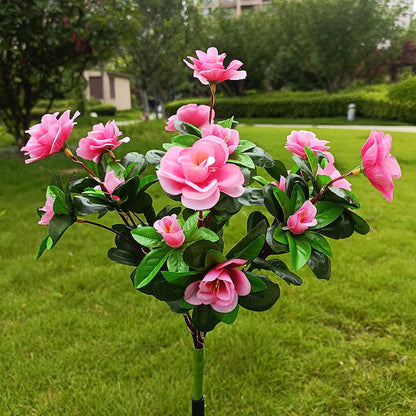 Solar-LED Blüten-Bodeneinstecker – Rhododendron Blumenleuchte für Garten & Terrasse🌺💡