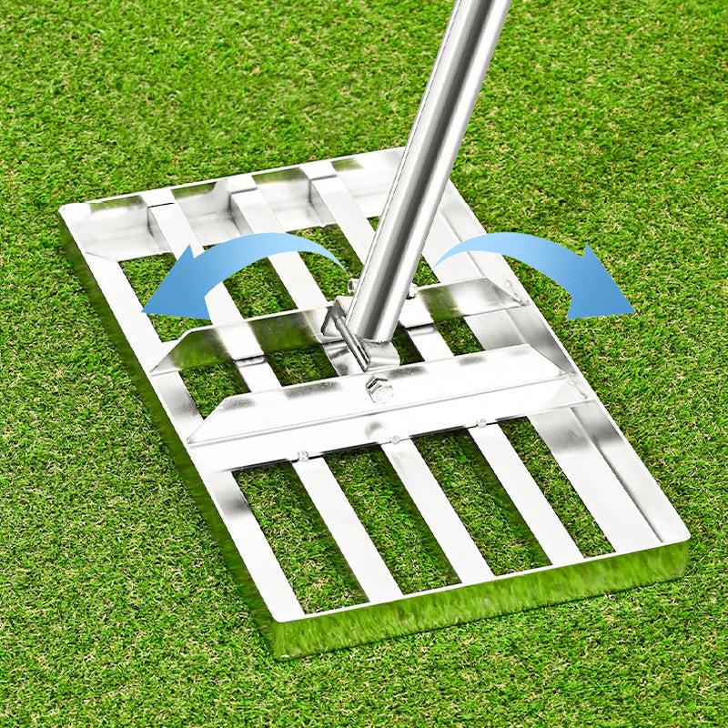 ⛳🌱 Edelstahl Rasenplanierer & Garten-Rechen – Präziser Nivellierer für Golf, Rasen & Sandflächen