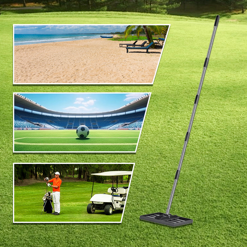 ⛳🌱 Edelstahl Rasenplanierer & Garten-Rechen – Präziser Nivellierer für Golf, Rasen & Sandflächen