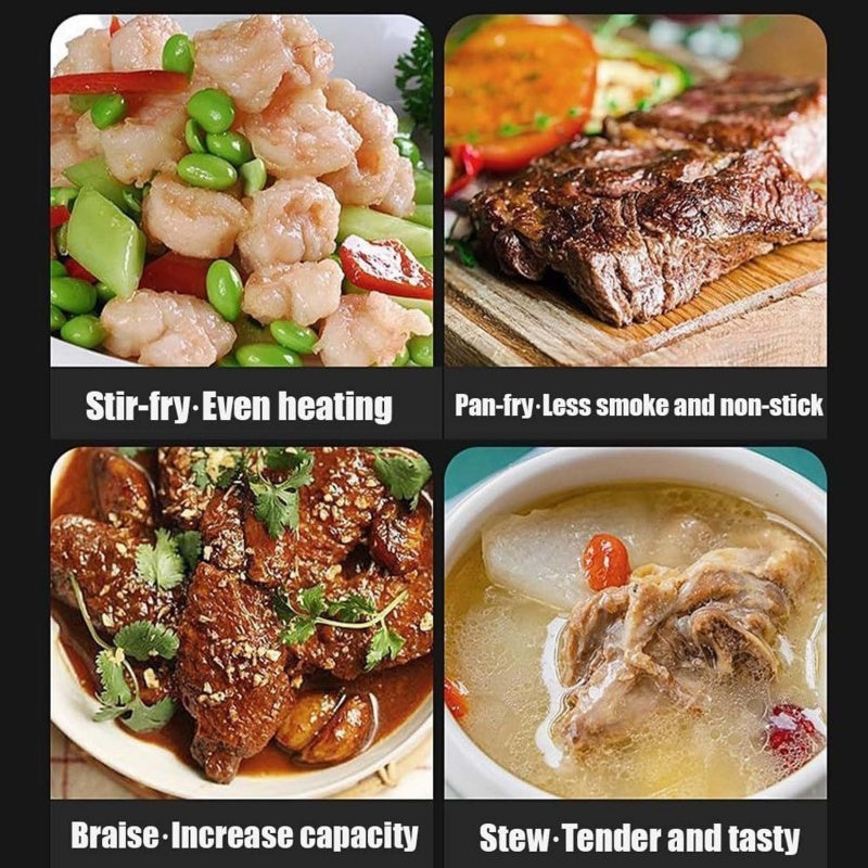 🔥Solange der Vorrat reicht 40 % Rabatt!🎉Alteisen Wok – Robuster Gusseisenbräter mit Deckel für Braten & Kochen👩‍🍳🍲
