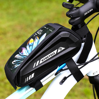 🚴 50% RABATT! 📱 Wasserdichte Fahrrad Oberrohrtasche – Hardcase Handyhalter, Perfekt für MTB & Rennrad 🗺️