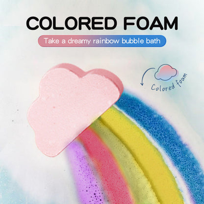 🔥Solange der Vorrat reicht 40 % Rabatt!🎉Regenbogen-Wolken-Badebombe