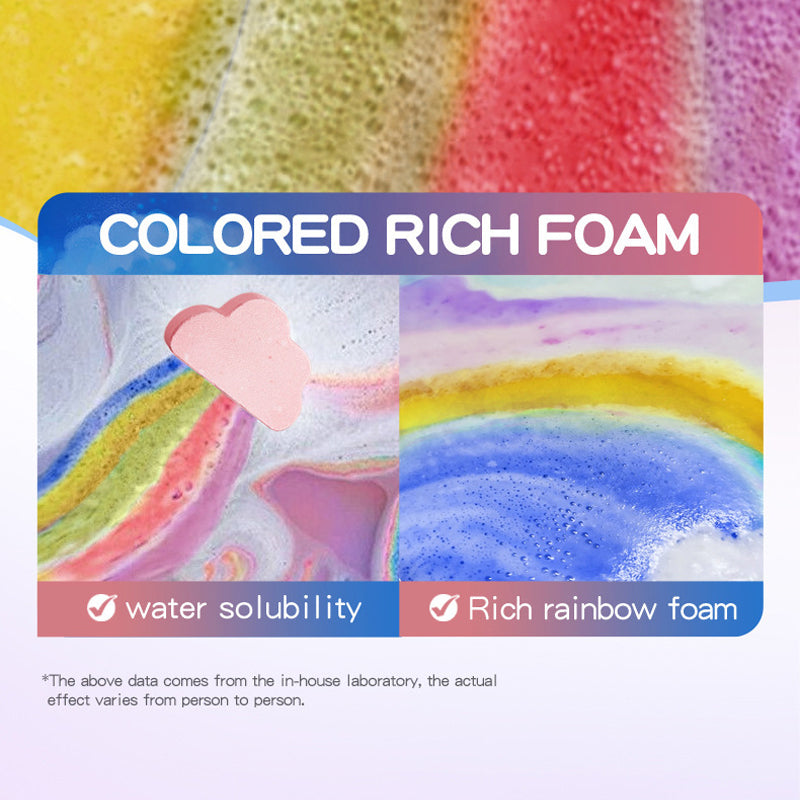 🔥Solange der Vorrat reicht 40 % Rabatt!🎉Regenbogen-Wolken-Badebombe