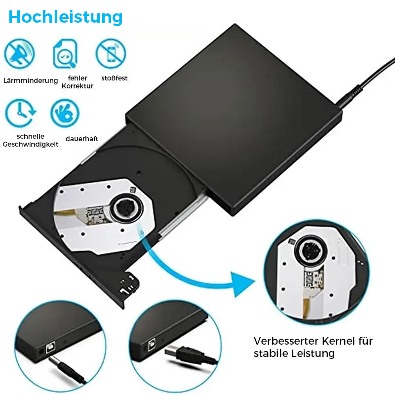 🔥Solange der Vorrat reicht 40 % Rabatt!🎉Externes CD-DVD-Laufwerk😎
