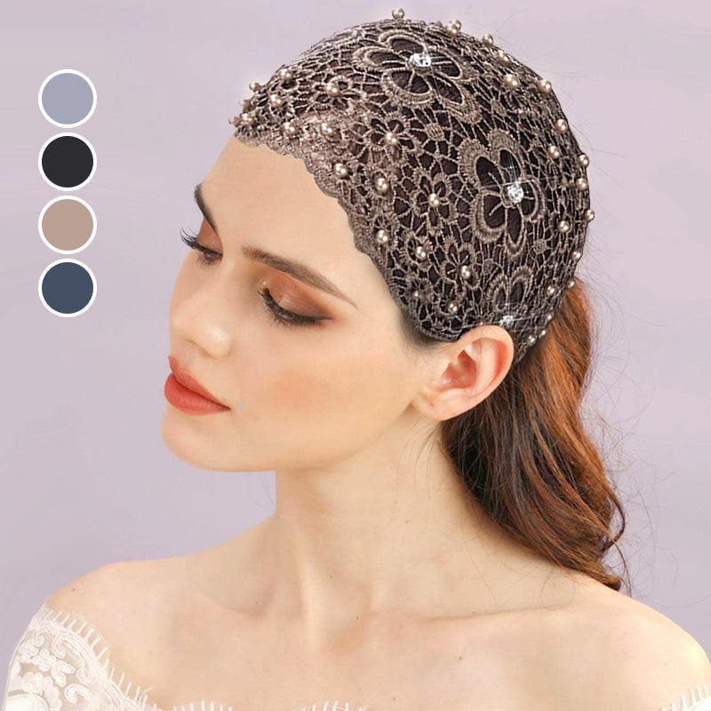 📢Bis zu 73 % Rabatt⚡️Damen Haarband mit Perlen & Strass – Breites Stirnband für Alltag💎✨