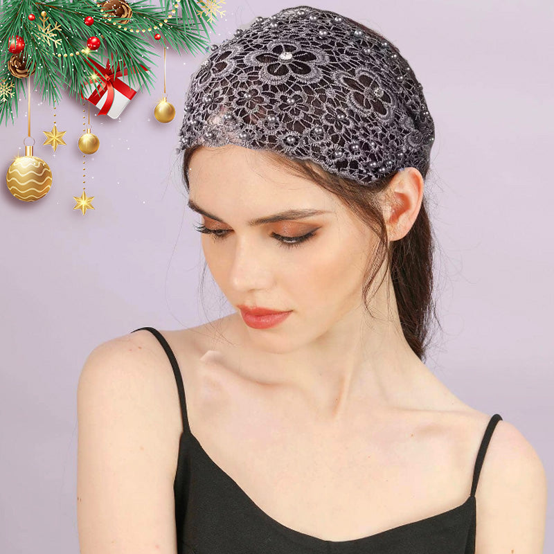 📢Bis zu 73 % Rabatt⚡️Damen Haarband mit Perlen & Strass – Breites Stirnband für Alltag💎✨