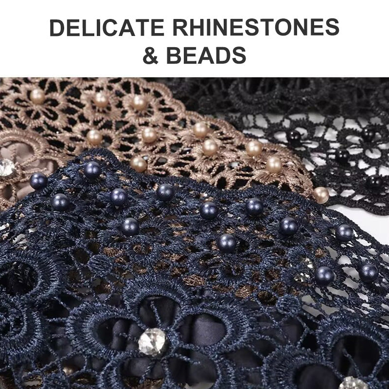 📢Bis zu 73 % Rabatt⚡️Damen Haarband mit Perlen & Strass – Breites Stirnband für Alltag💎✨