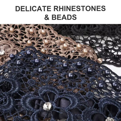 📢Bis zu 73 % Rabatt⚡️Damen Haarband mit Perlen & Strass – Breites Stirnband für Alltag💎✨