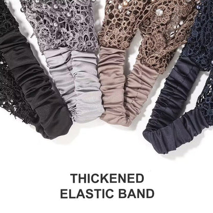 📢Bis zu 73 % Rabatt⚡️Damen Haarband mit Perlen & Strass – Breites Stirnband für Alltag💎✨