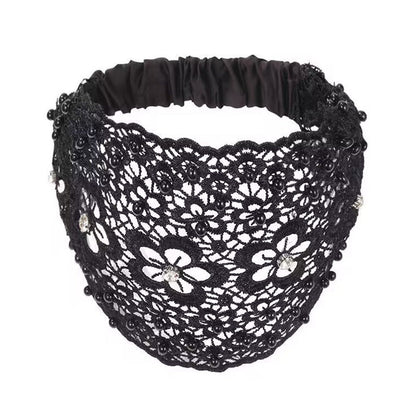 📢Bis zu 73 % Rabatt⚡️Damen Haarband mit Perlen & Strass – Breites Stirnband für Alltag💎✨