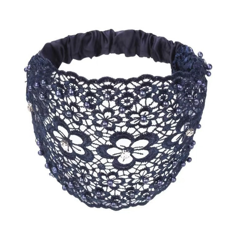 📢Bis zu 73 % Rabatt⚡️Damen Haarband mit Perlen & Strass – Breites Stirnband für Alltag💎✨