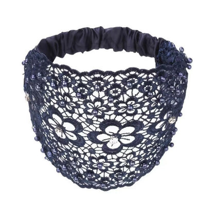 📢Bis zu 73 % Rabatt⚡️Damen Haarband mit Perlen & Strass – Breites Stirnband für Alltag💎✨