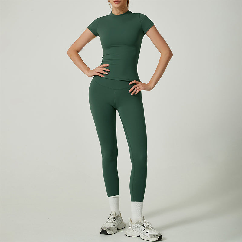 👚 60% RABATT! 🏃 Zweiteiliges Sportoutfit aus Baumwolle für Damen – Bequemes Oberteil & Leggings, Perfekt für Training & Freizeit 💪
