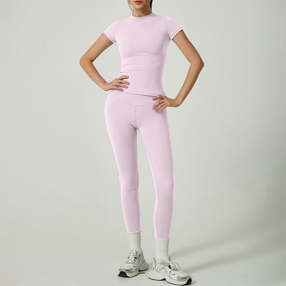 👚 60% RABATT! 🏃 Zweiteiliges Sportoutfit aus Baumwolle für Damen – Bequemes Oberteil & Leggings, Perfekt für Training & Freizeit 💪