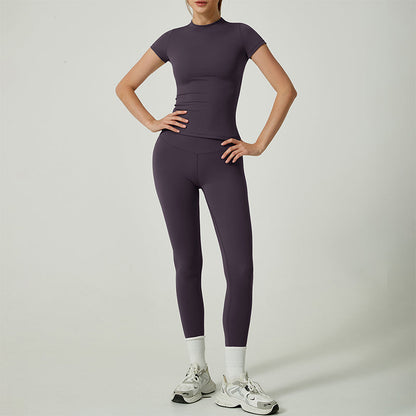👚 60% RABATT! 🏃 Zweiteiliges Sportoutfit aus Baumwolle für Damen – Bequemes Oberteil & Leggings, Perfekt für Training & Freizeit 💪
