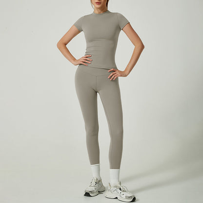👚 60% RABATT! 🏃 Zweiteiliges Sportoutfit aus Baumwolle für Damen – Bequemes Oberteil & Leggings, Perfekt für Training & Freizeit 💪