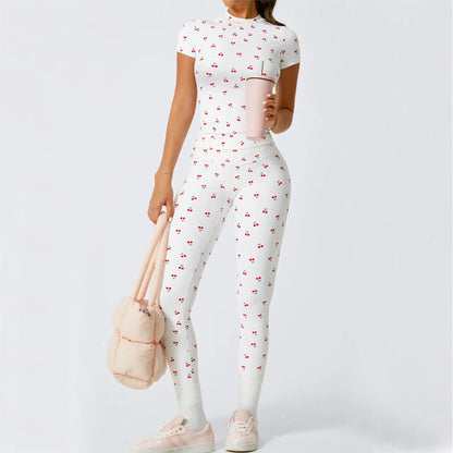 👚 60% RABATT! 🏃 Zweiteiliges Sportoutfit aus Baumwolle für Damen – Bequemes Oberteil & Leggings, Perfekt für Training & Freizeit 💪